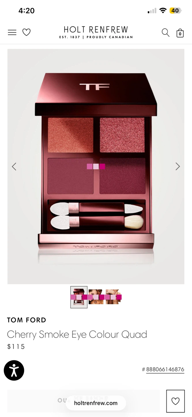 Tom Ford Eye Colour Quad 02 Cherry Smoke - photo 3