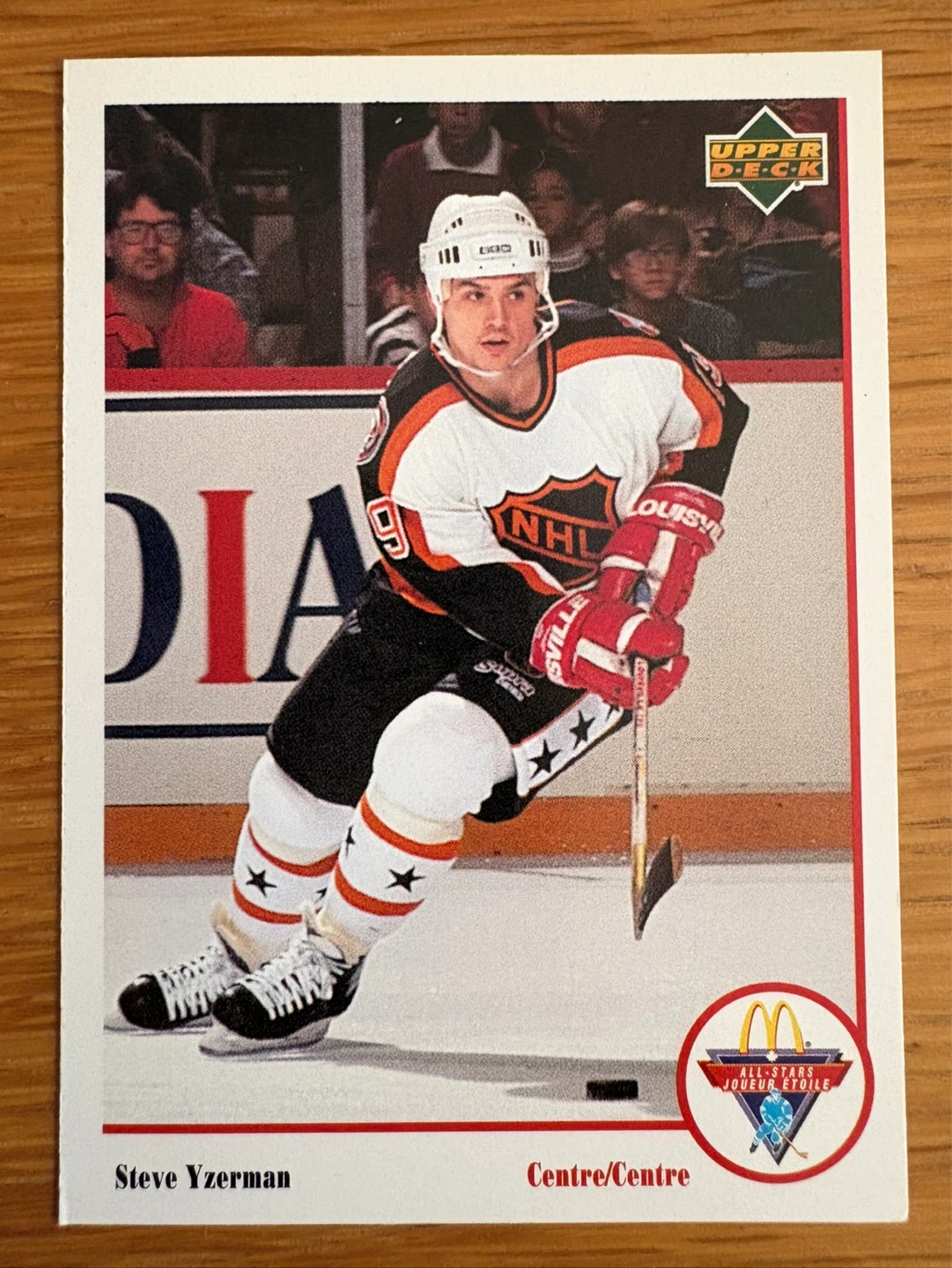 Upper Deck Steve Yzerman Hockey Card