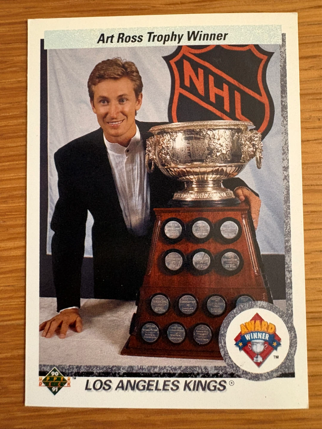 Wayne Gretzky Art Ross Trophy Winner Hockey Card