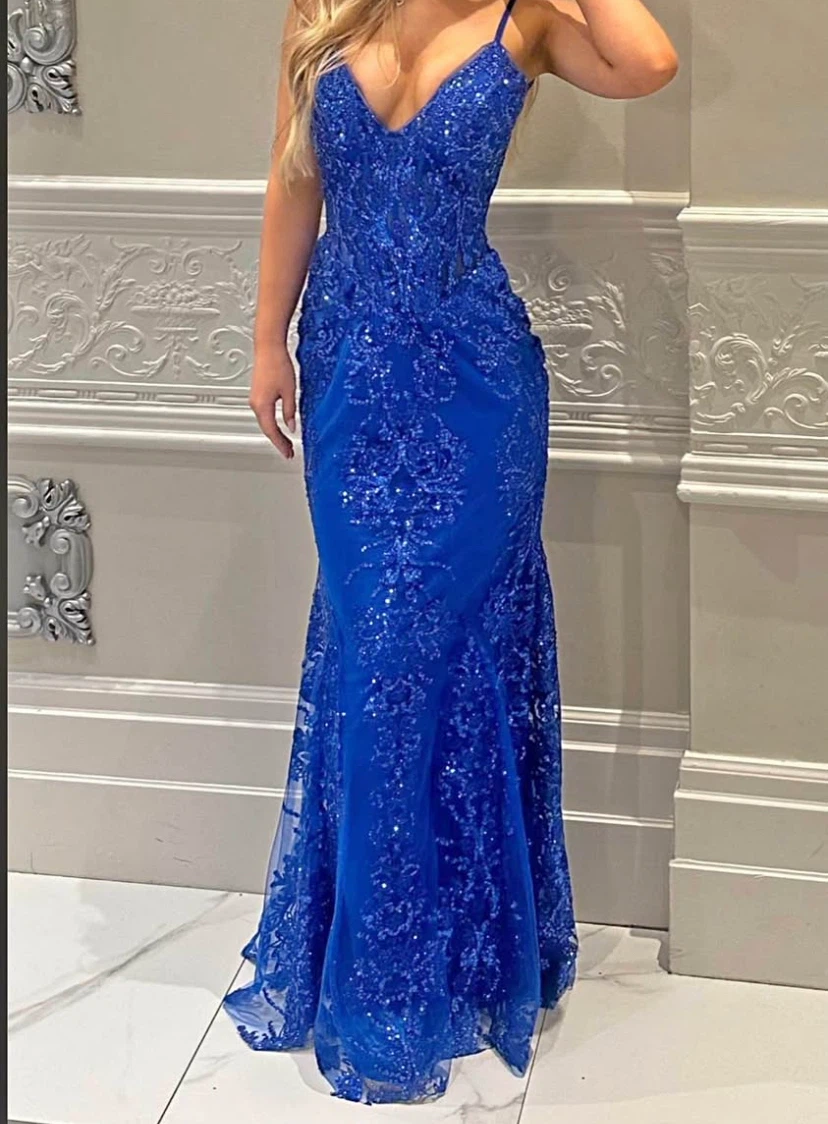 Ladivine Royal blue prom dress