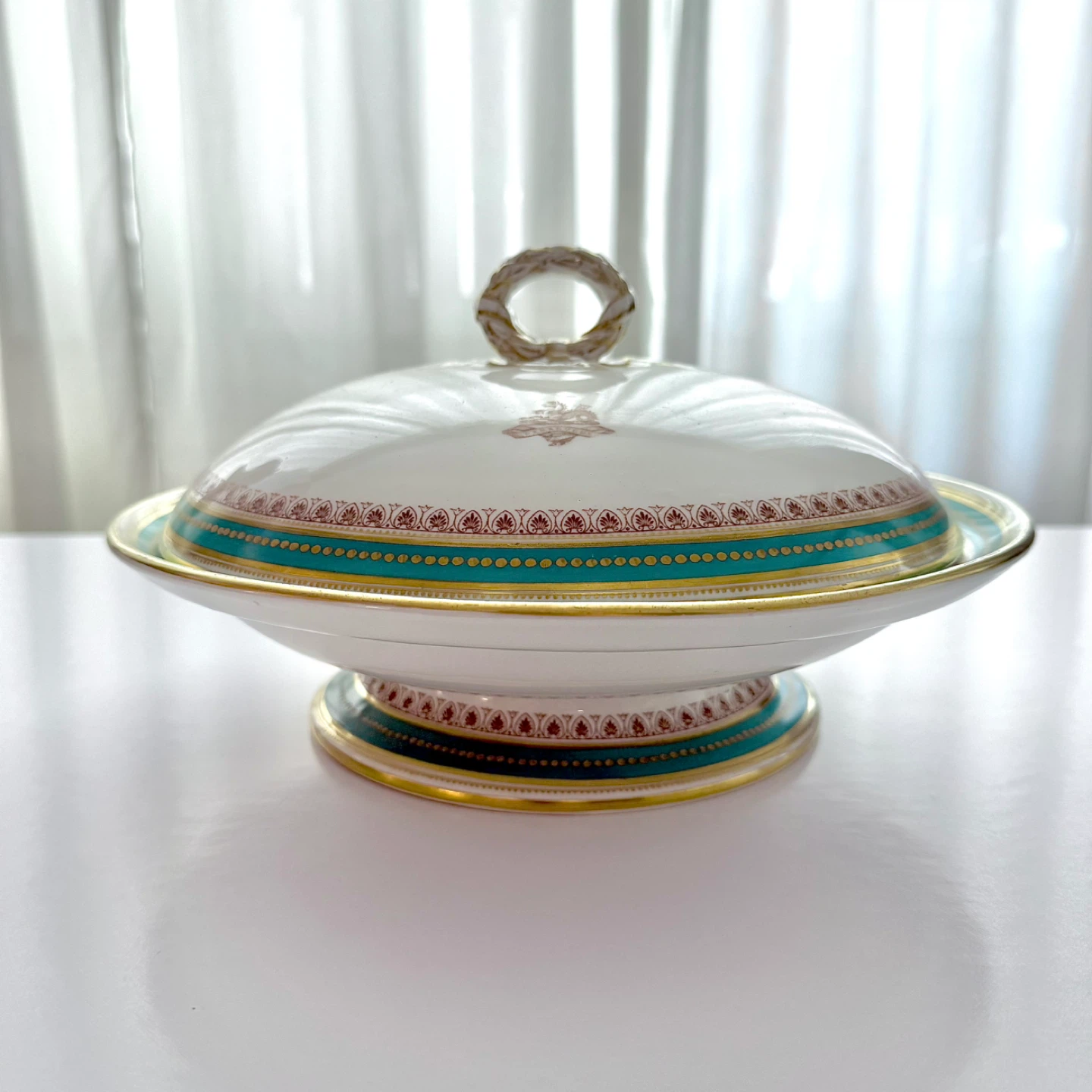 Pair antique Victorian Thomas & Charles Ford lidded casseroles - photo 3