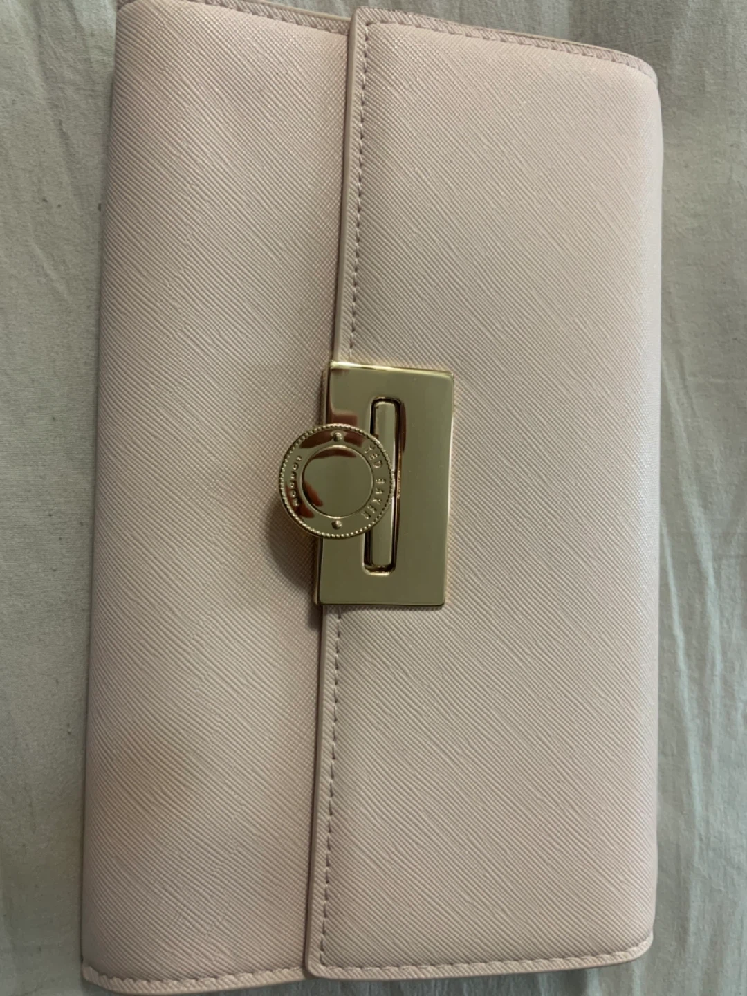 Ted Baker Pink Wallet with Gold Clasp