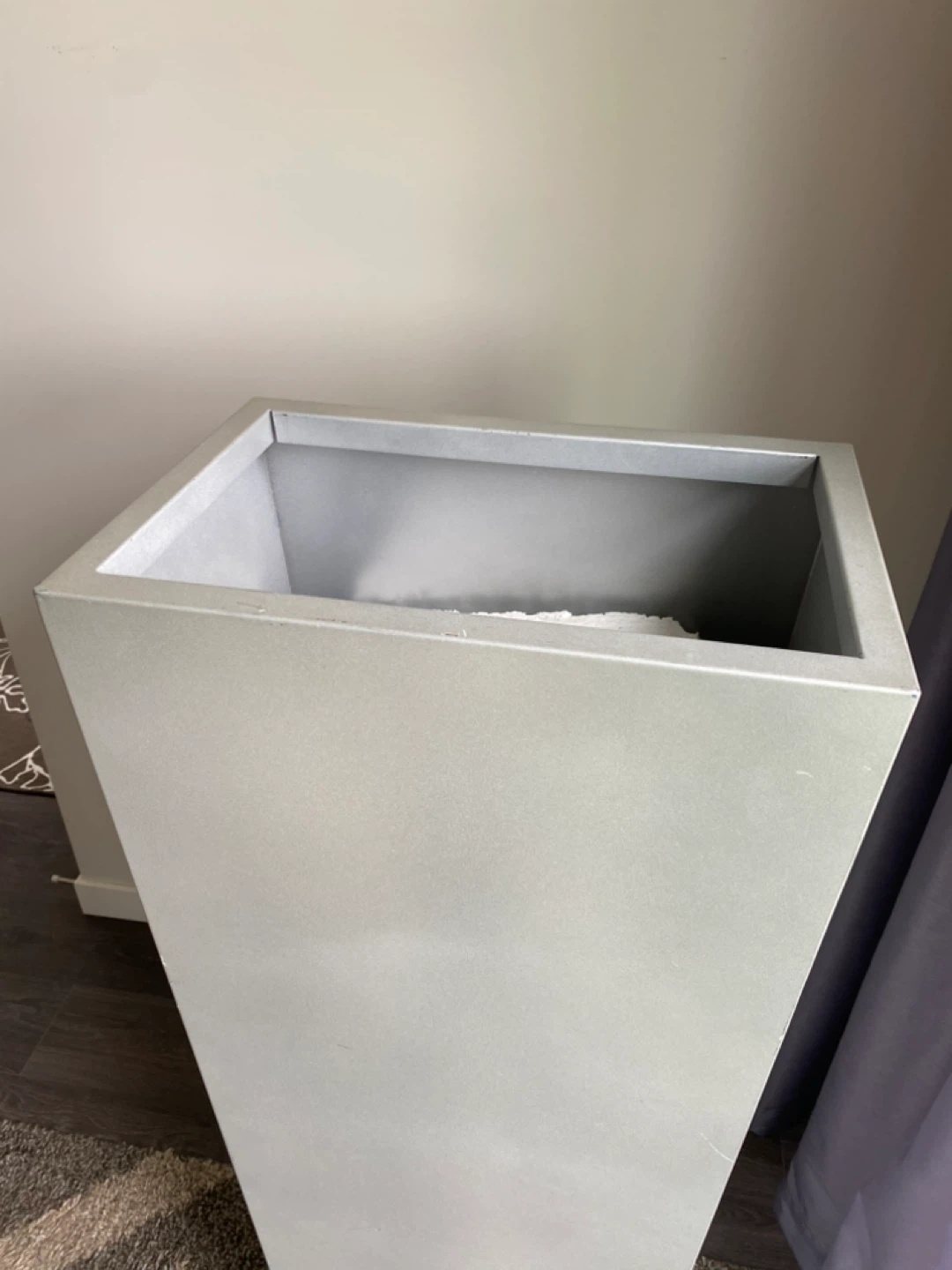 Tall Grey Planter or indoor vase