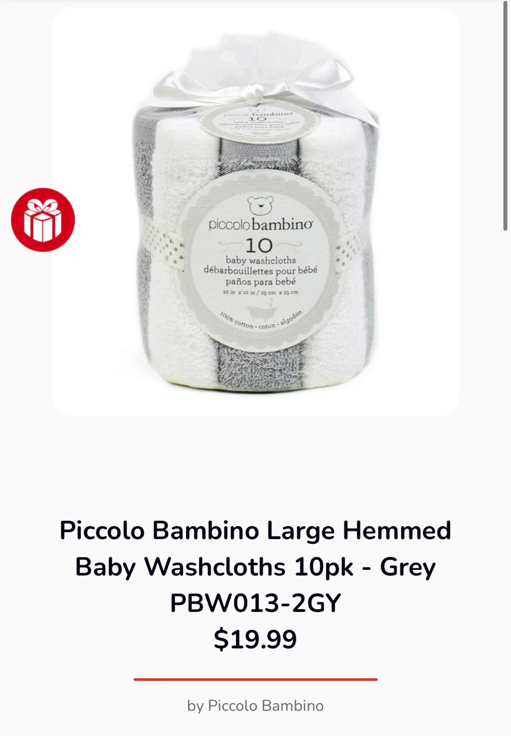Brand new Piccolo Bambino baby washcloths 10pk ⚽️ - photo 2