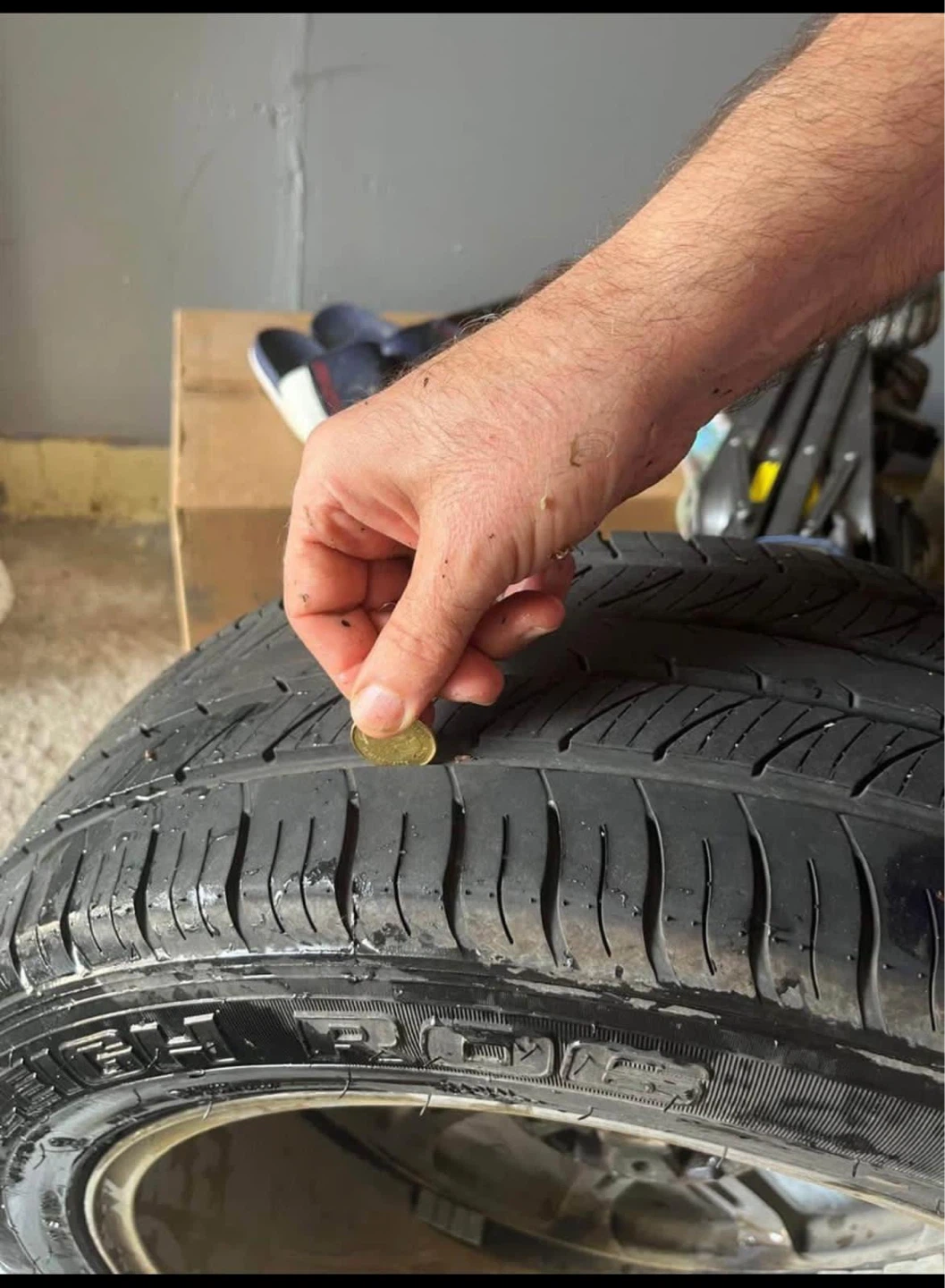 Set of 4 Dodge Rims with Tires - photo 4