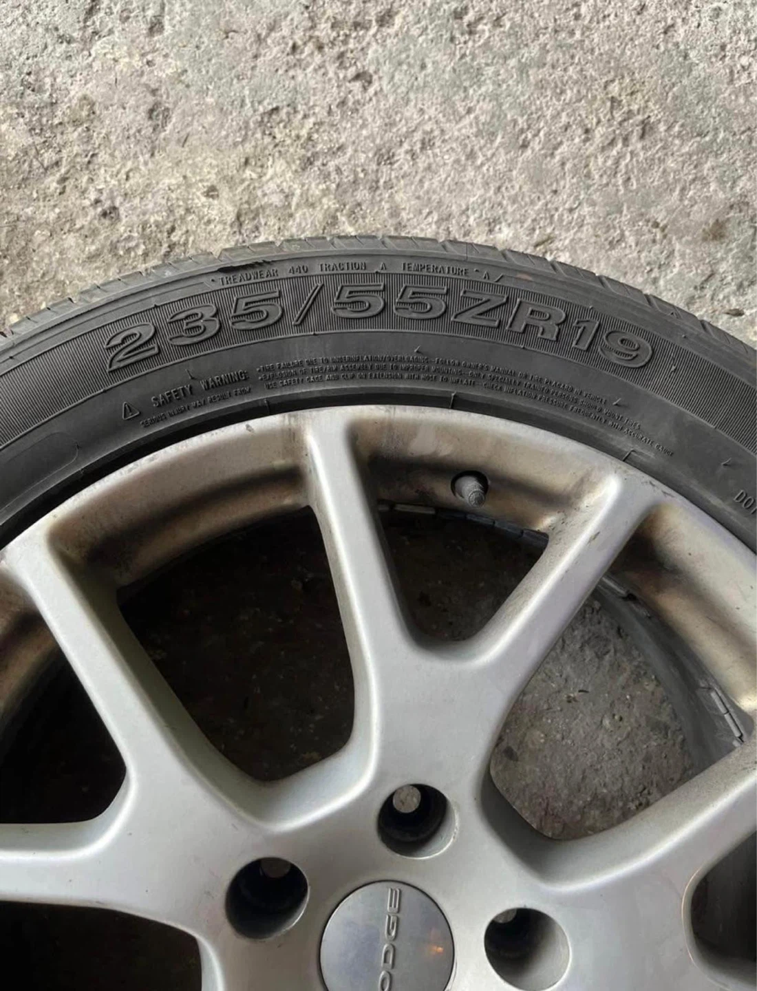 Set of 4 Dodge Rims with Tires - photo 2