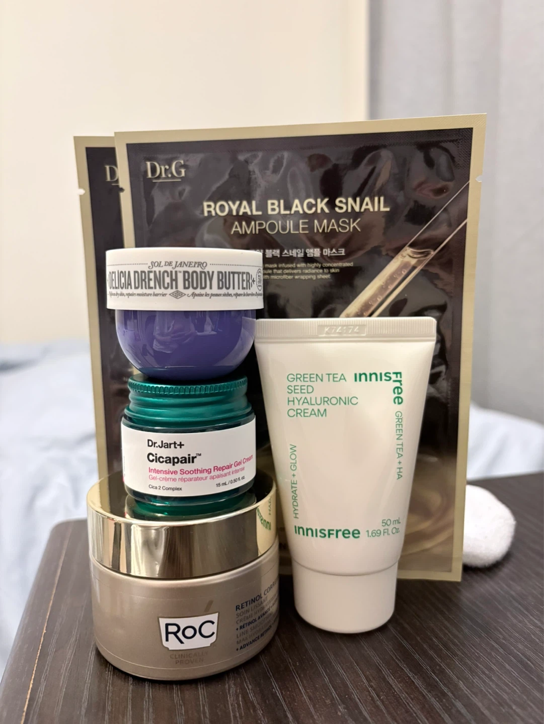 Skincare Lot: Dr. G, Sol de Janeiro, Dr. Jart+, Innisfree, RoC