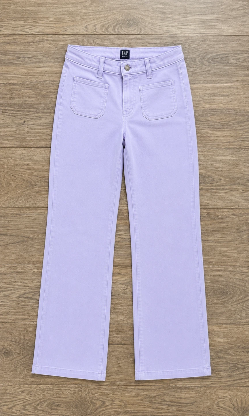 GAP Wide Leg Jeans - Lavender - Size 10