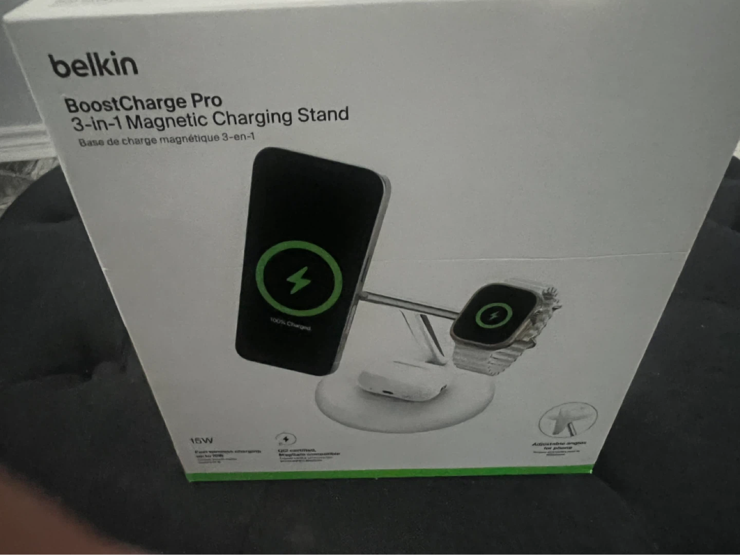Belkin BoostCharge Pro 3-in-1 Magnetic Charging Stand