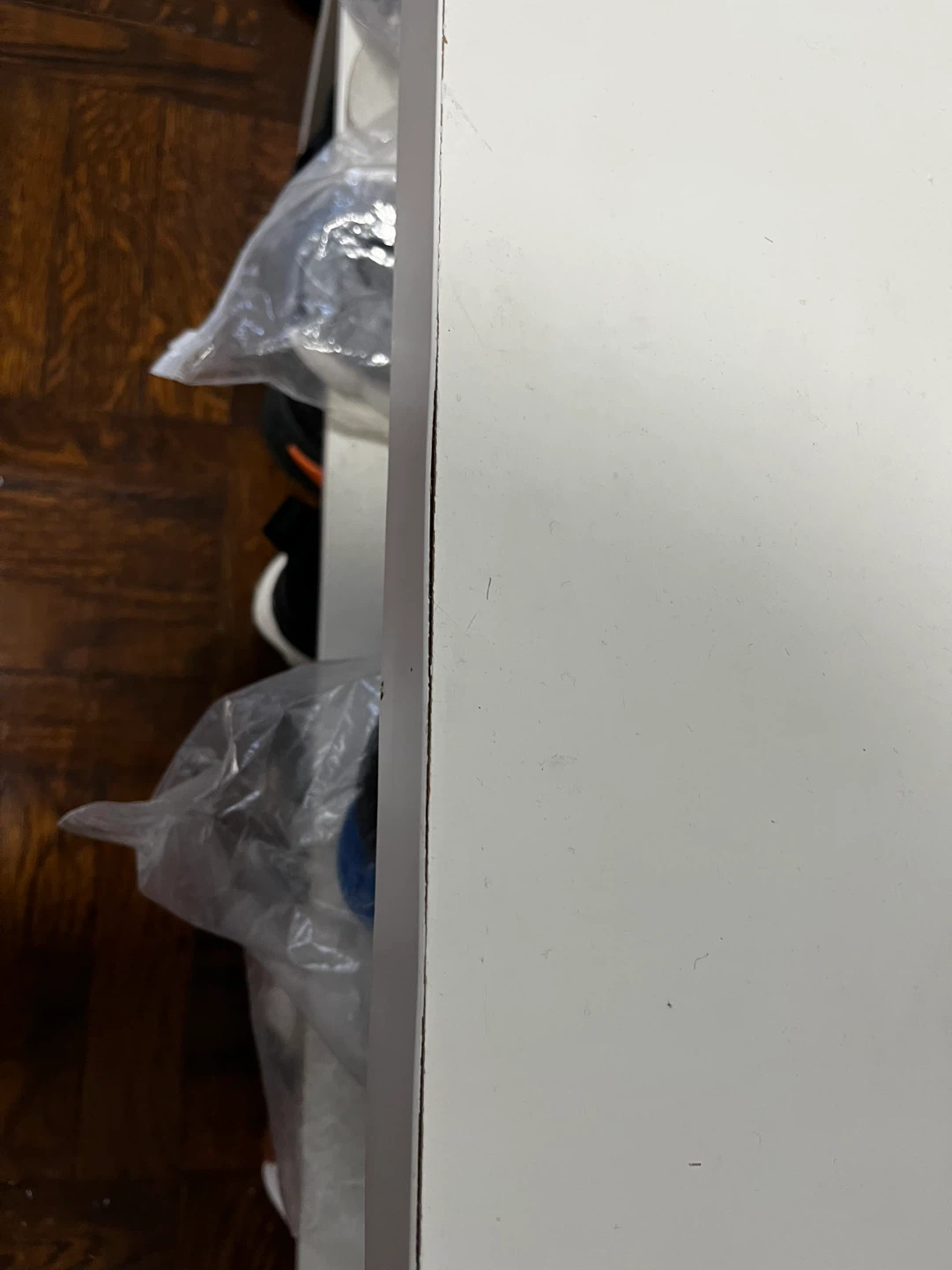 White Two-Tier Shoe Rack Bench - photo 3