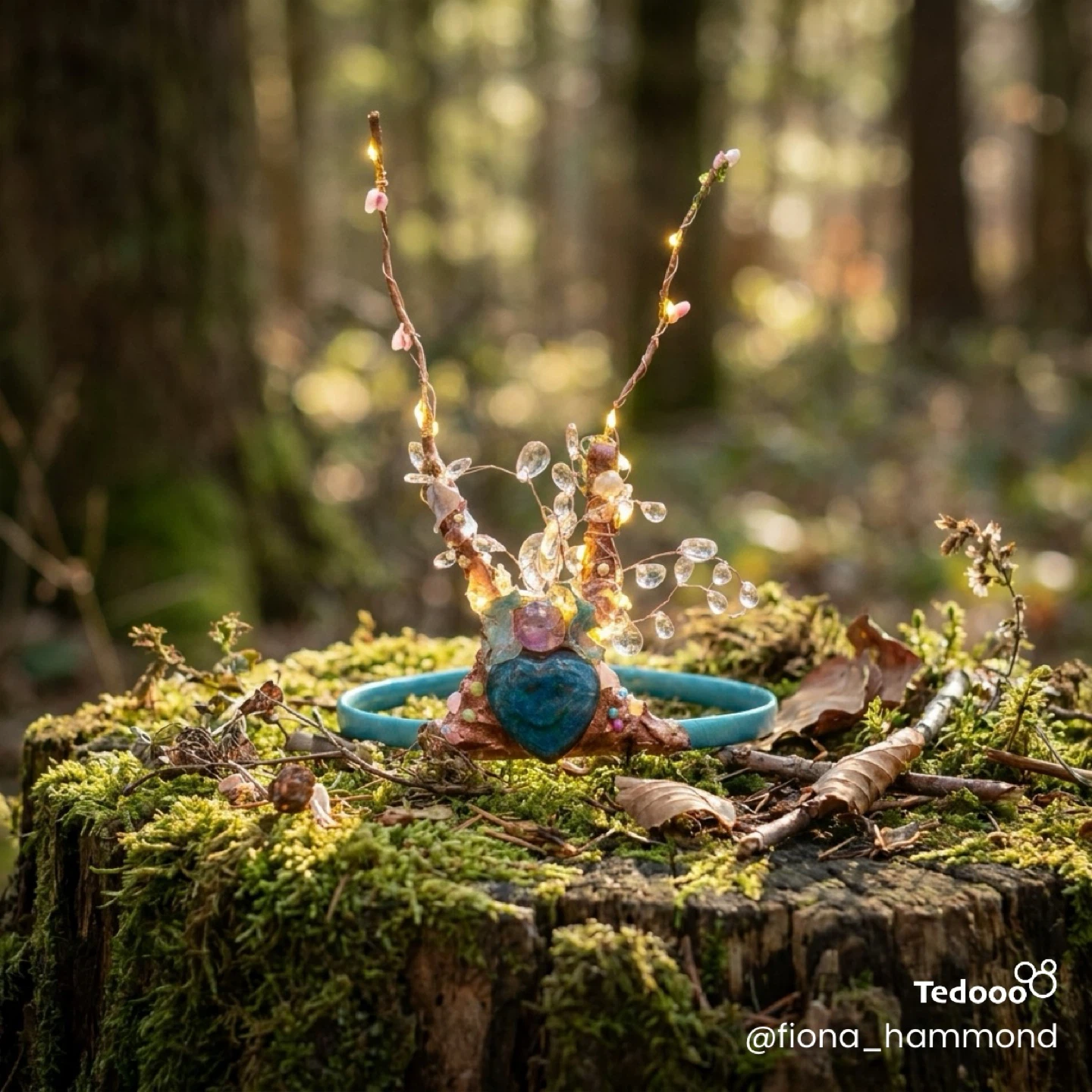 Fairy Antler Headband with Lights