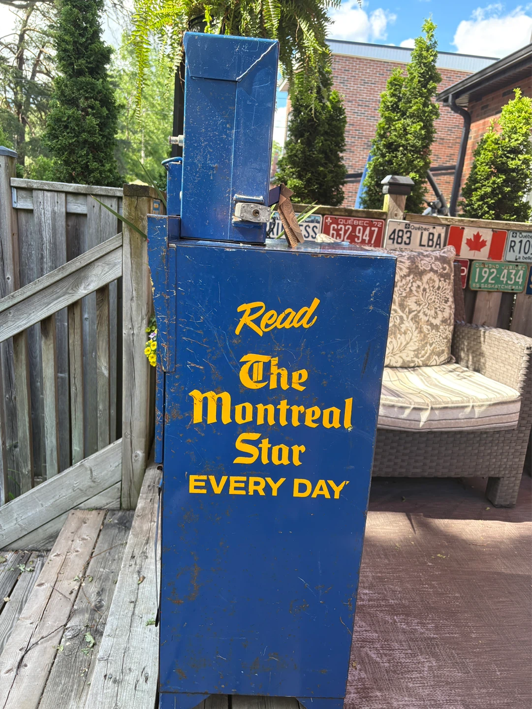 Vintage Montreal Star Coin-Operated Newspaper Vending Machine