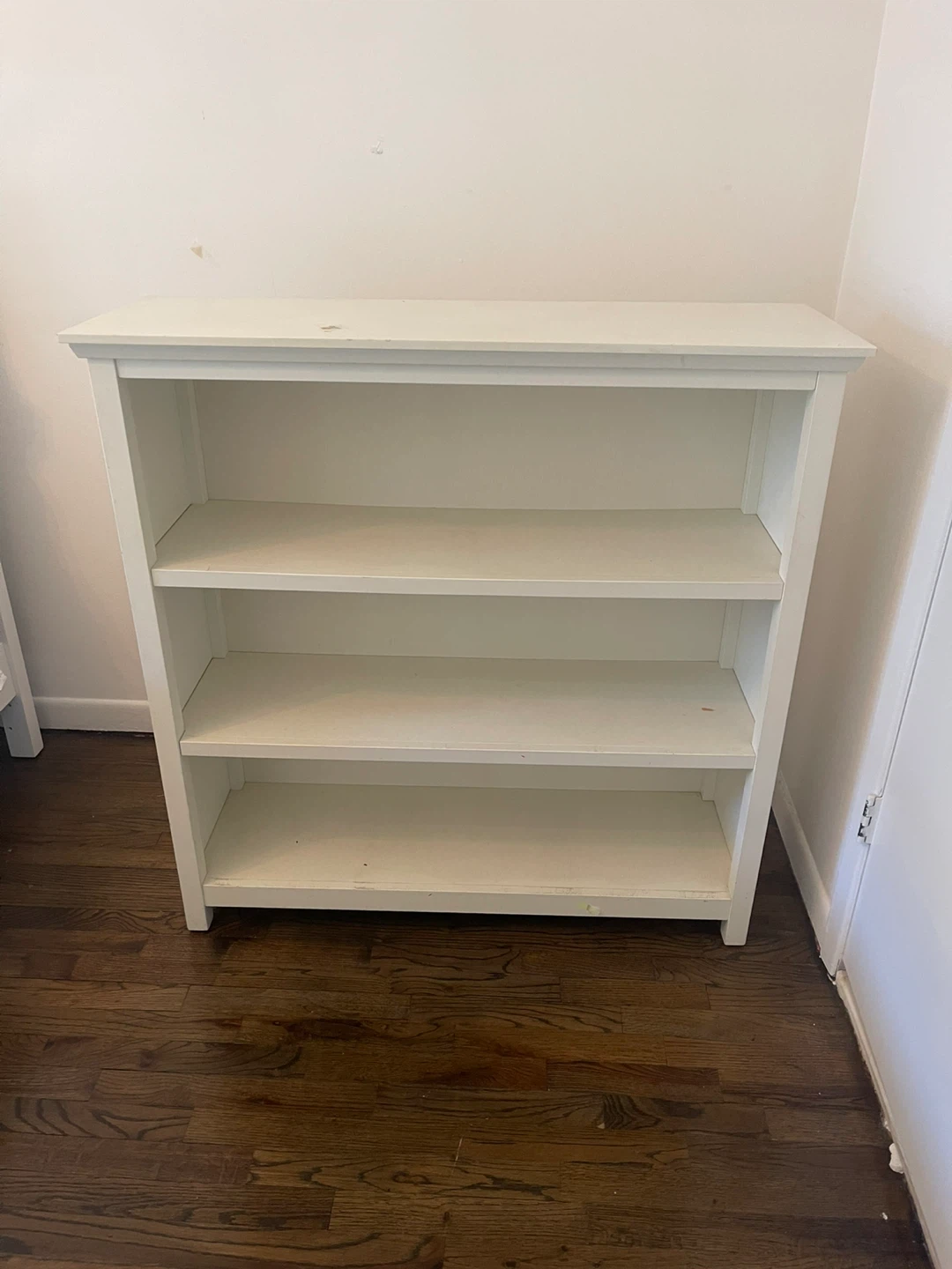 Pottery Barn-White 3-Shelf Bookshelf