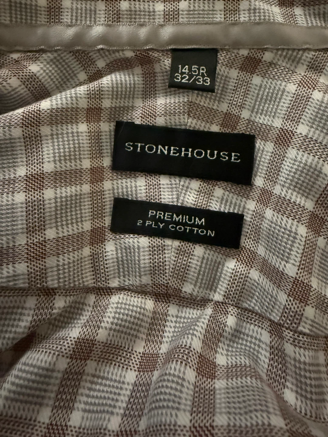 Stonehouse Men’s Button-up Dress Shirt {14.5R 32/33} - photo 3