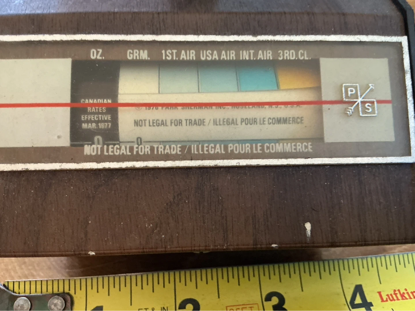 Vintage Park Sherman Postal Scale ! - photo 3