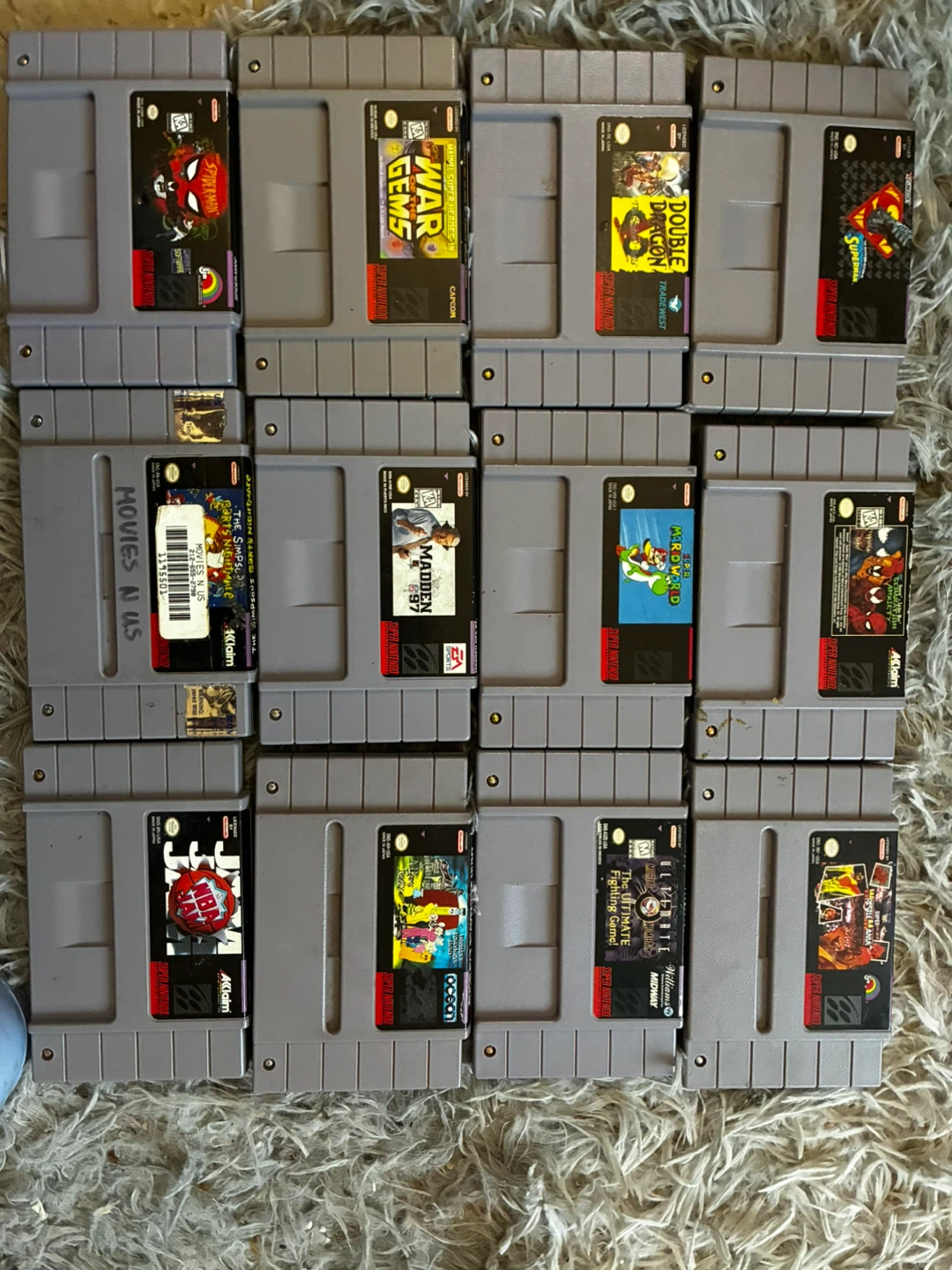 Super Nintendo SNES Game Cartridge Bundle - photo 2