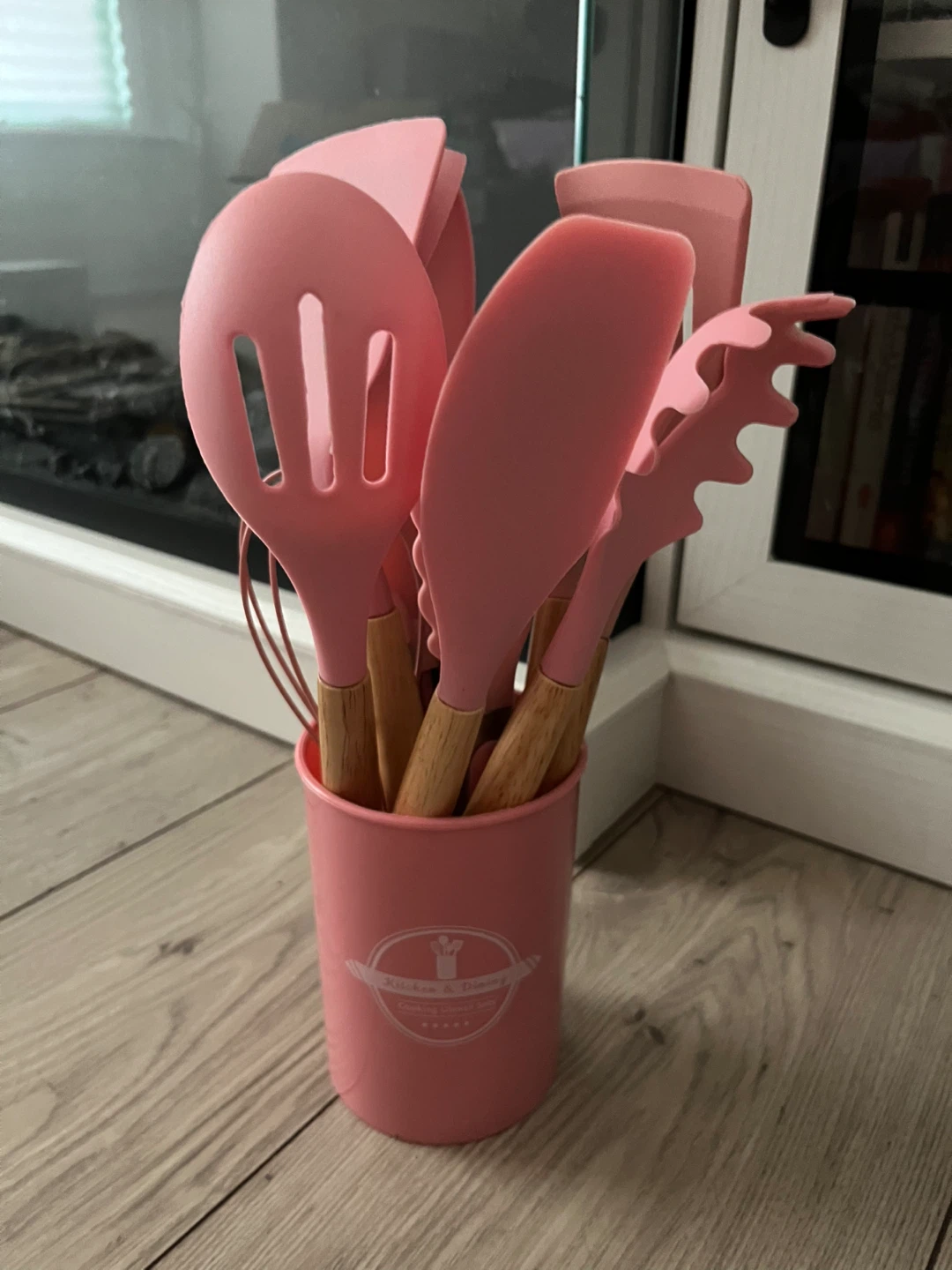 Pink Silicone Kitchen Utensil Set - photo 4