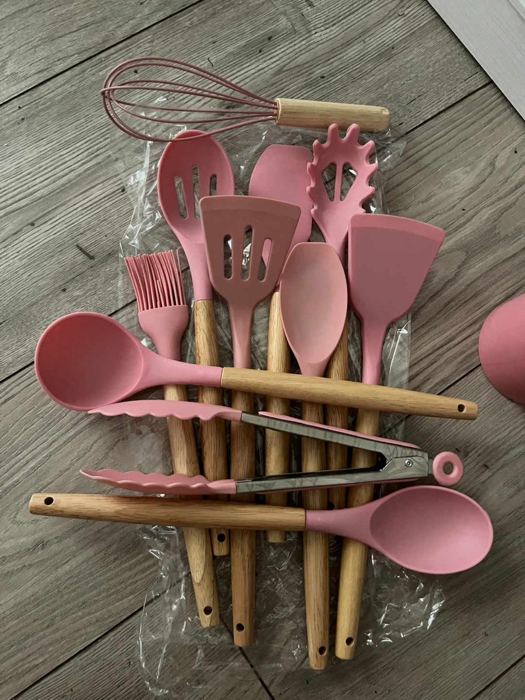 Pink Silicone Kitchen Utensil Set - photo 3