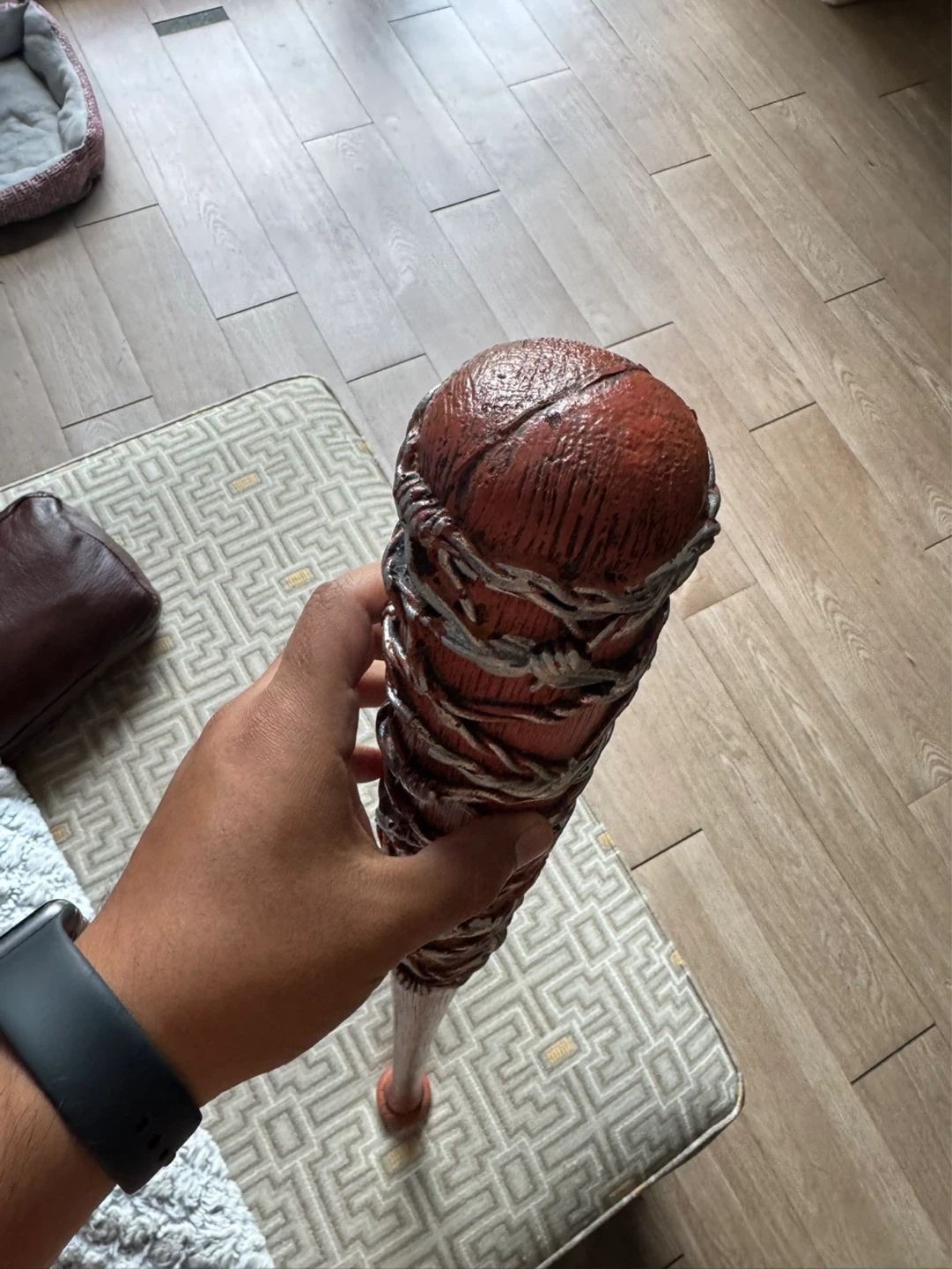Barbed Wire Baseball Bat Prop Replica - photo 5