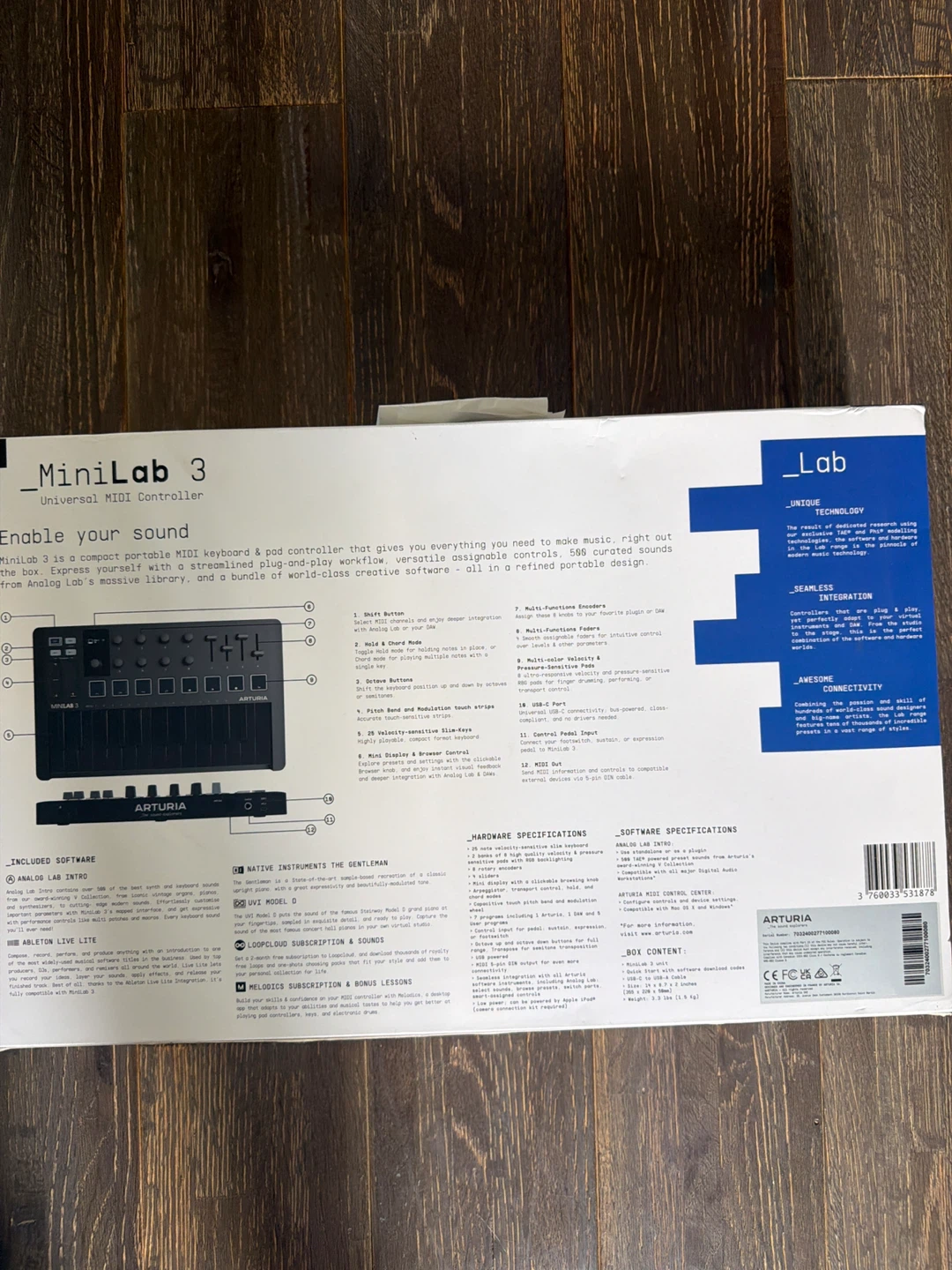 Arturia MiniLab 3 Universal MIDI Controller - photo 2