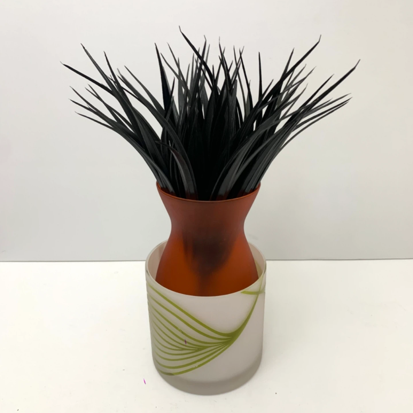 Artificial Plant Glass Vase Floral Decor Home Decor Accent