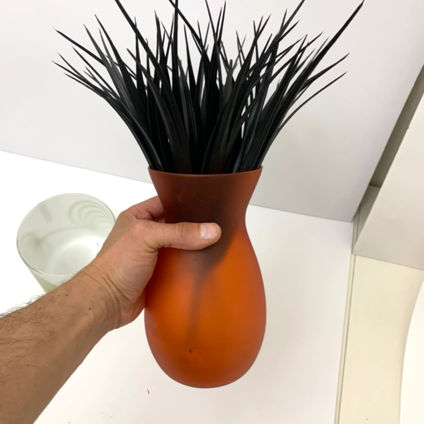 Artificial Plant Glass Vase Floral Decor Home Decor Accent - photo 4