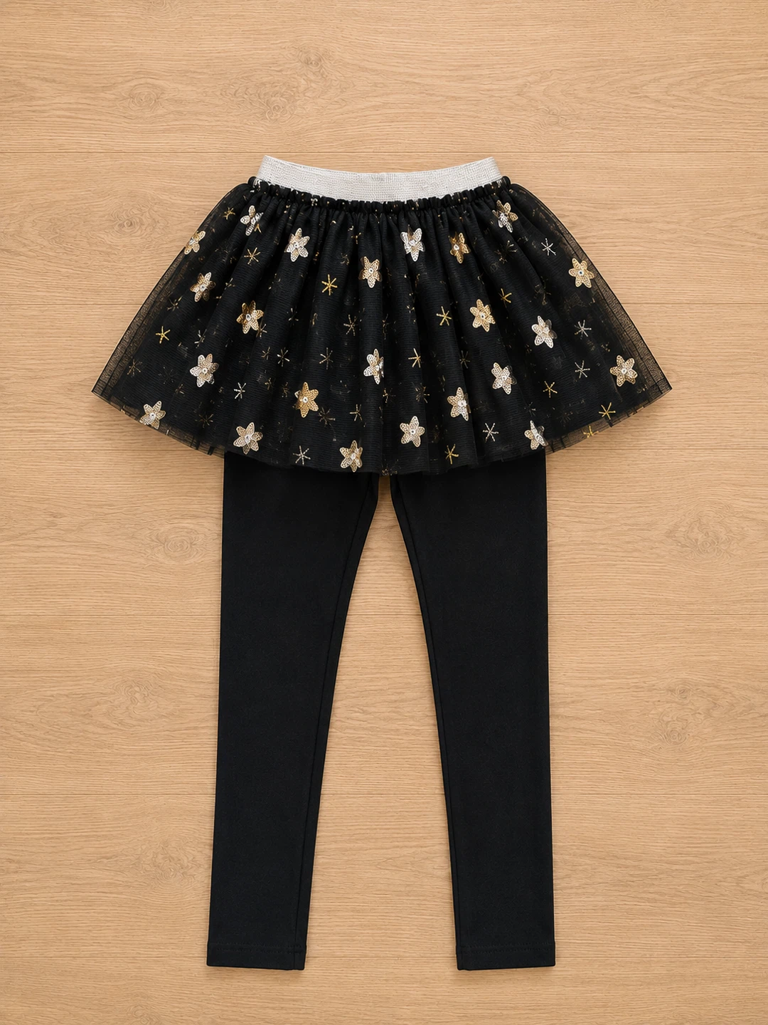 Girls Leggings with Tutu Skirt