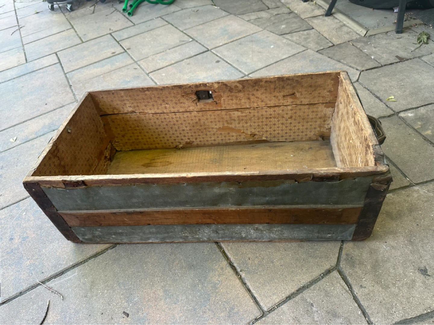 Vintage wooden storage box - photo 2