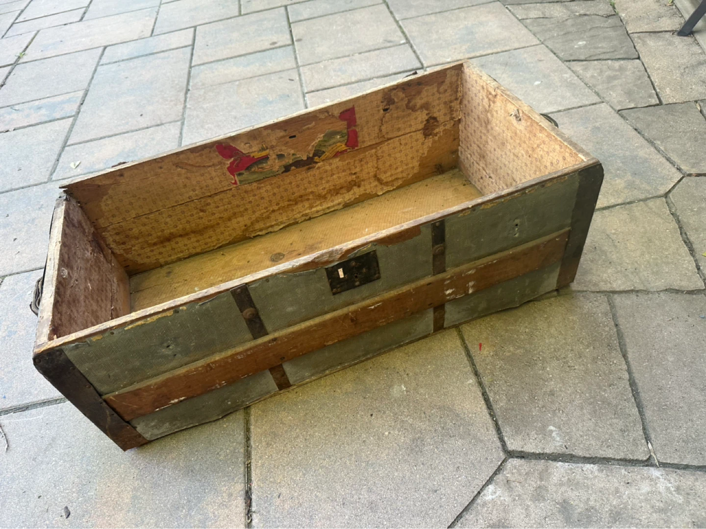 Vintage wooden storage box