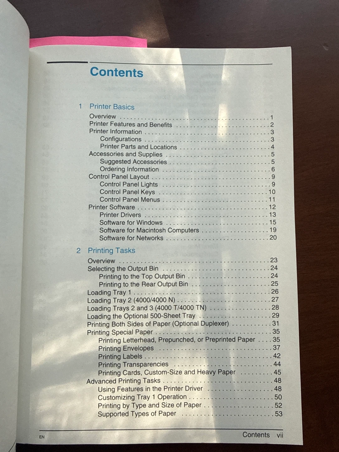 Vintage 1997 HP LaserJet Printers User's Guide - photo 3