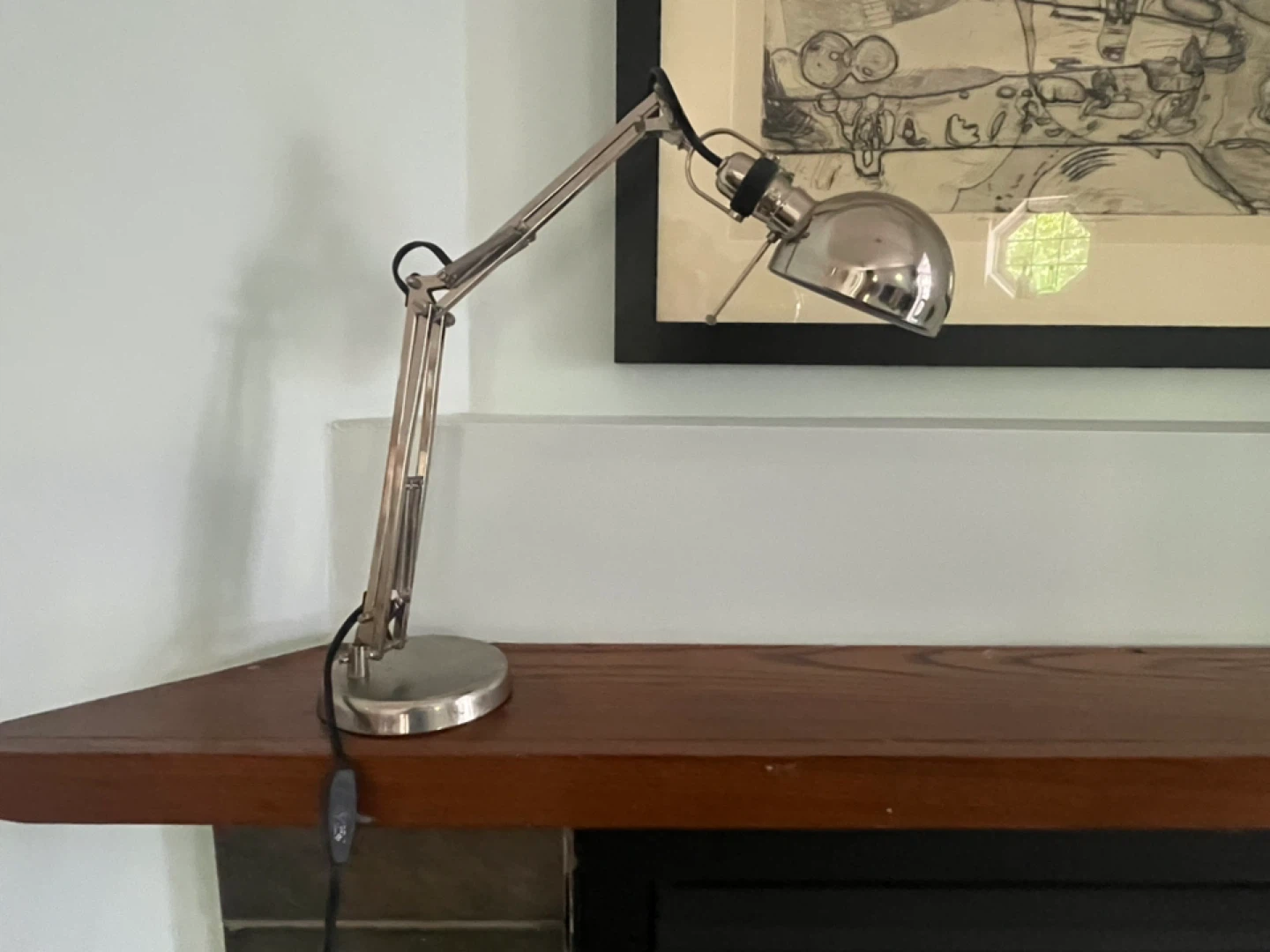 Modern Adjustable Desk Lamp – Chrome Finish