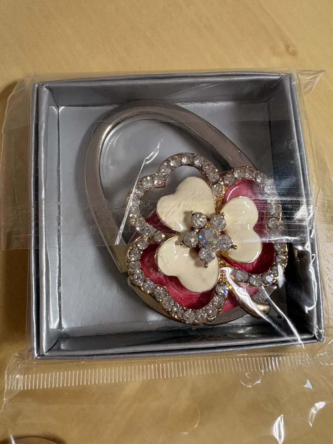 Decorative Bag Hook with Flower Design