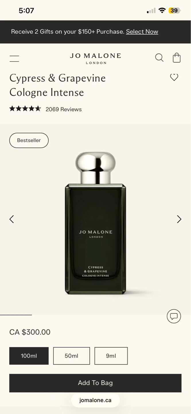 Jo Malone Cypress & Grapevine Cologne Intense 100ml - photo 3