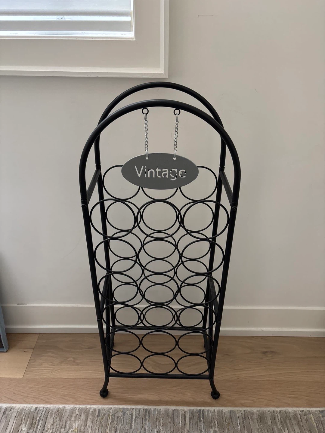 Vintage Metal Wine Rack