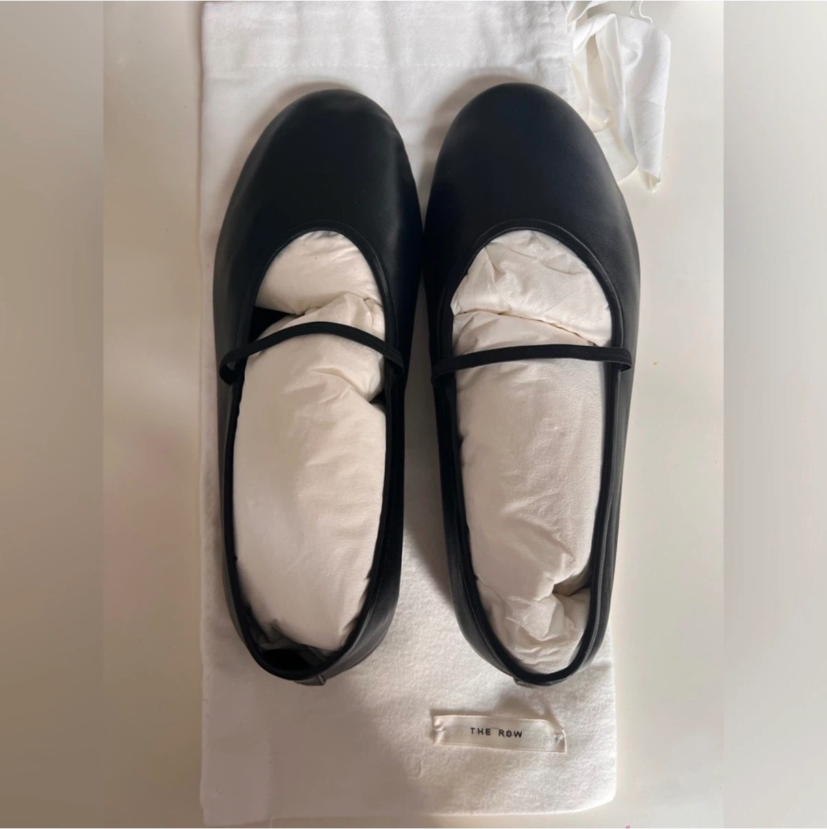 THE ROW, elastic ballet flats