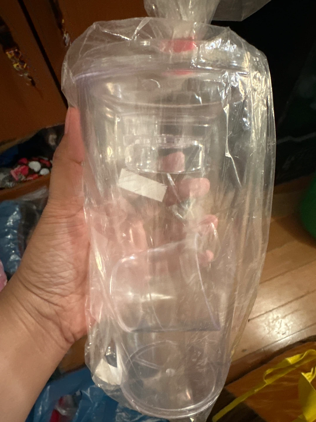 ⚽️ Clear Plastic Drinks Mixer/Shaker