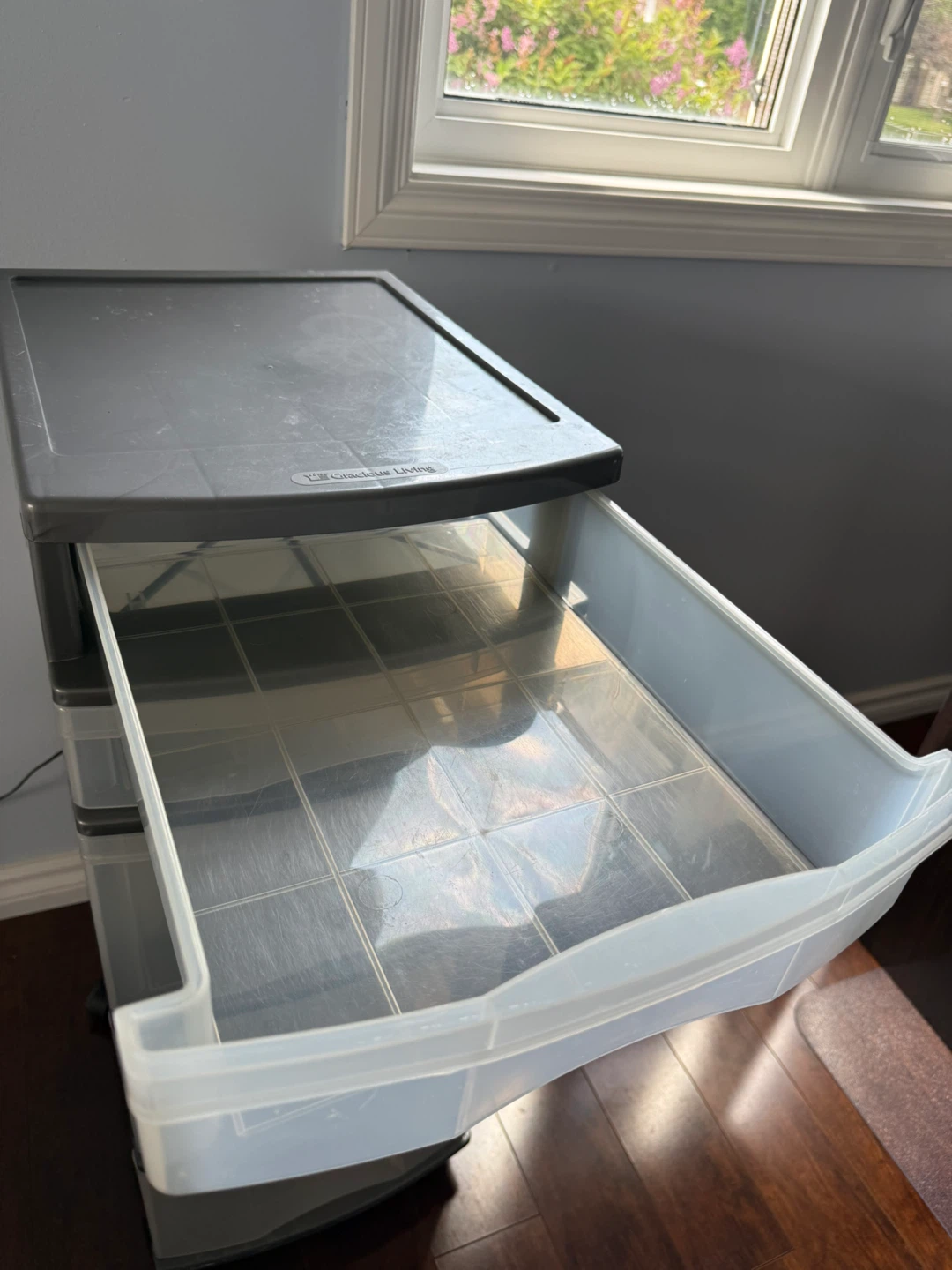 Gracious Living 5-Drawer Plastic Storage Tower – Clear Drawers - photo 3