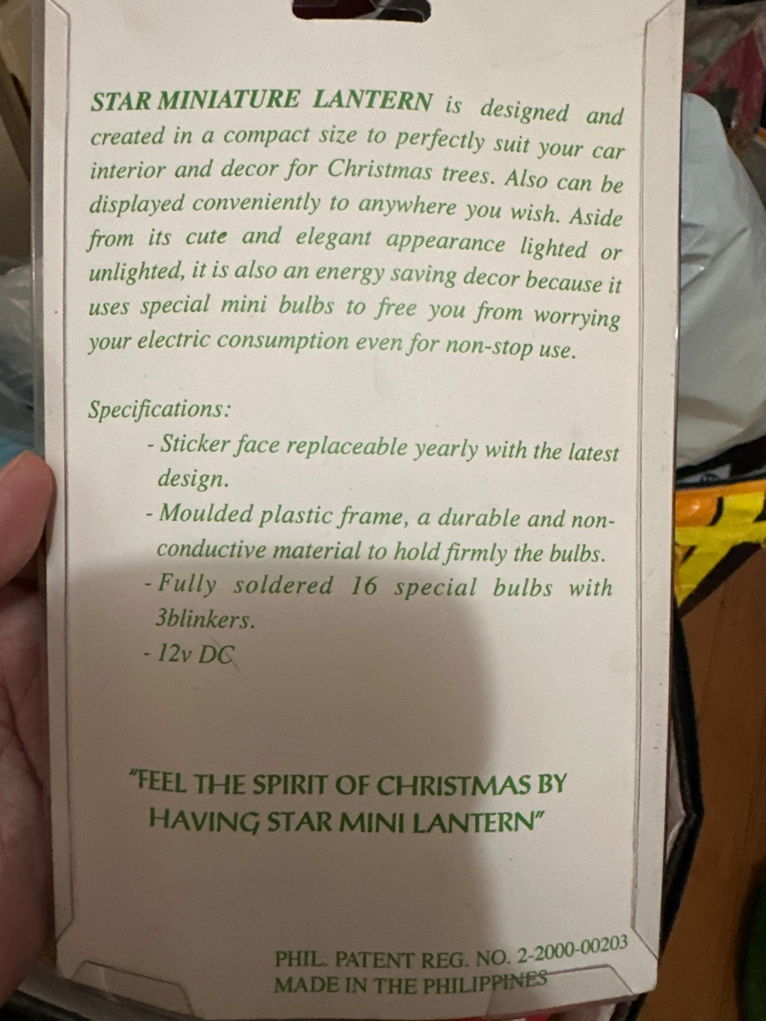 ⚽️ STAR Miniature Car Lantern Decor - photo 2