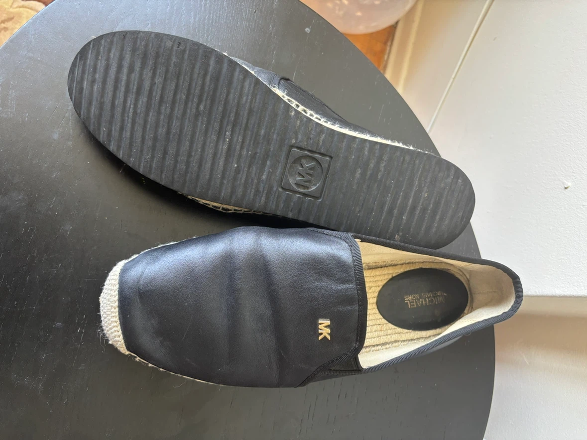 Michael Kors Black Leather Espadrille Flats - photo 2