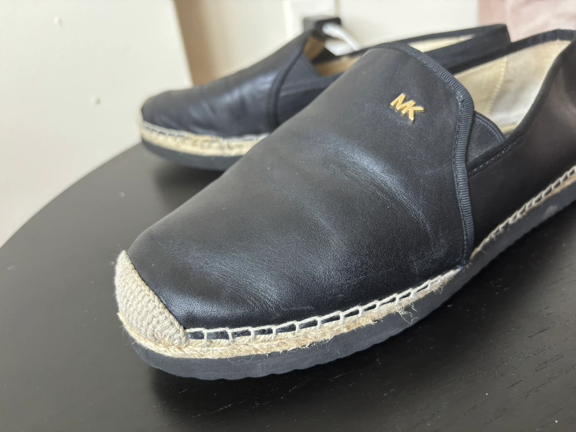 Michael Kors Black Leather Espadrille Flats - photo 3