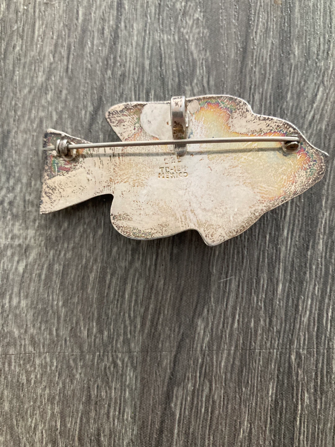Sterling Silver Fish Brooch Pin - photo 2