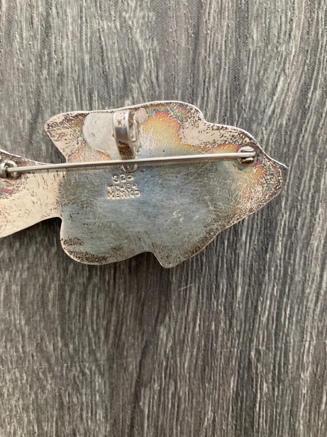 Sterling Silver Fish Brooch Pin - photo 3