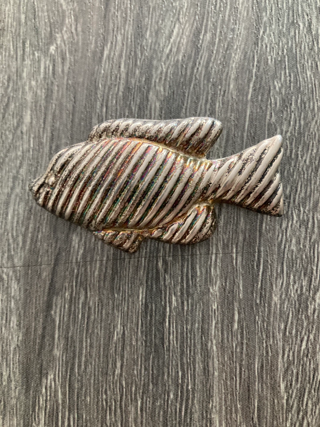 Sterling Silver Fish Brooch Pin