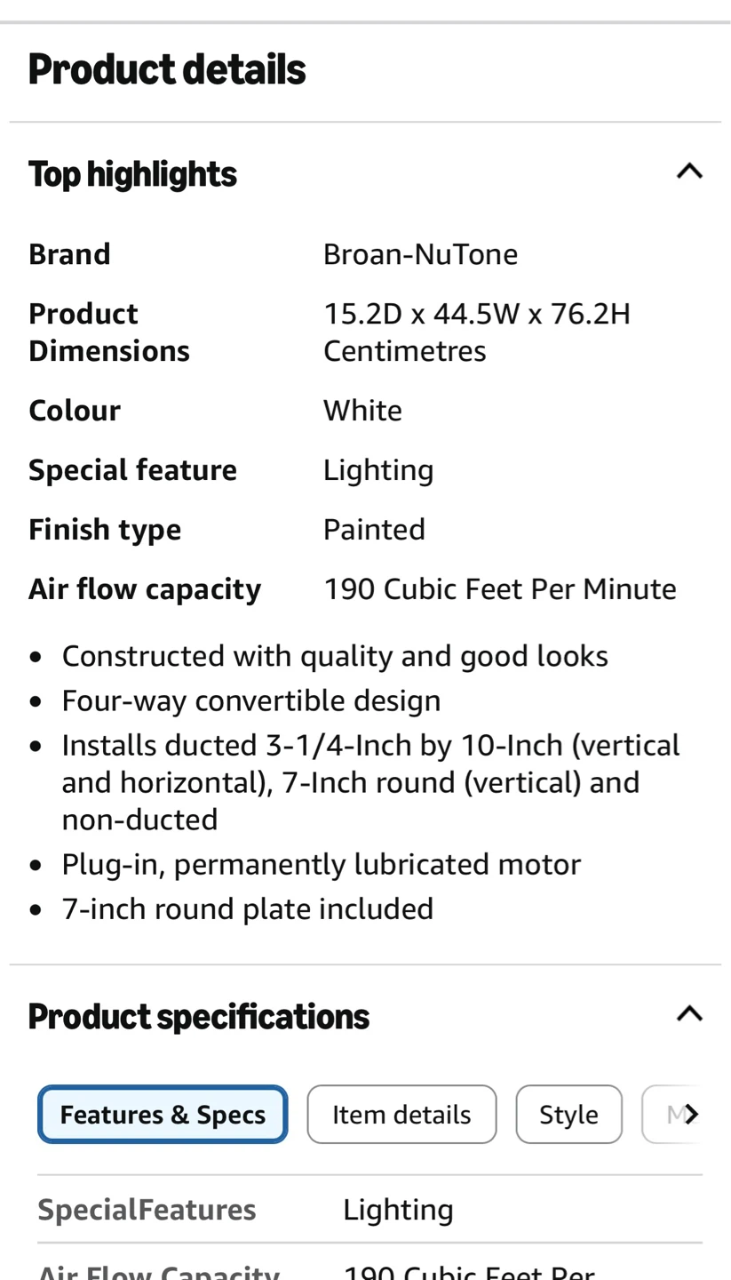 Broan-NuTone F403011 30-Inch Range Hood - White - photo 3