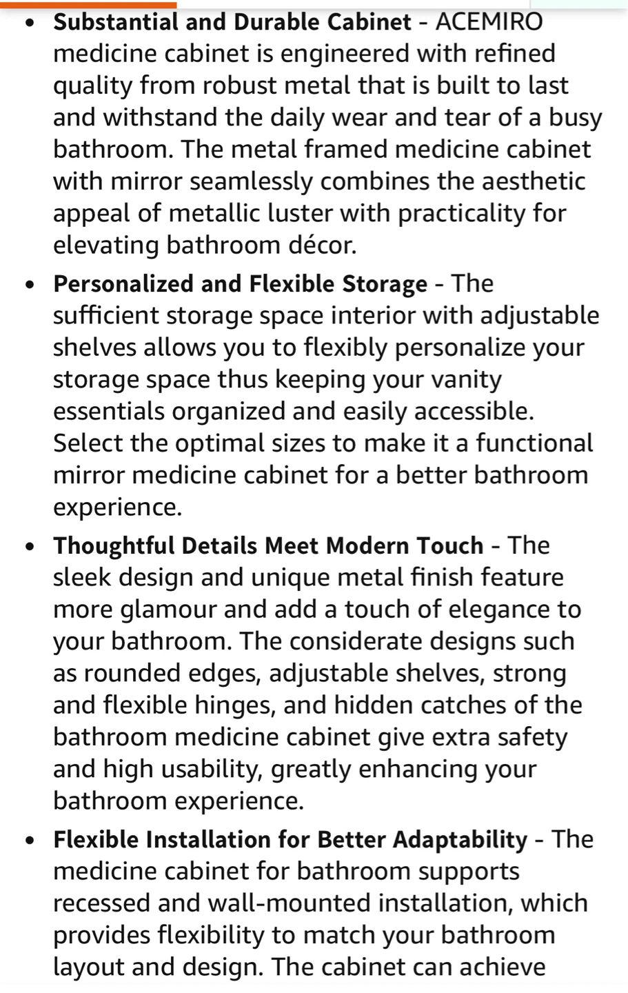 ACEMIRO 16x24 Inch Medicine Cabinet with Mirror - photo 4
