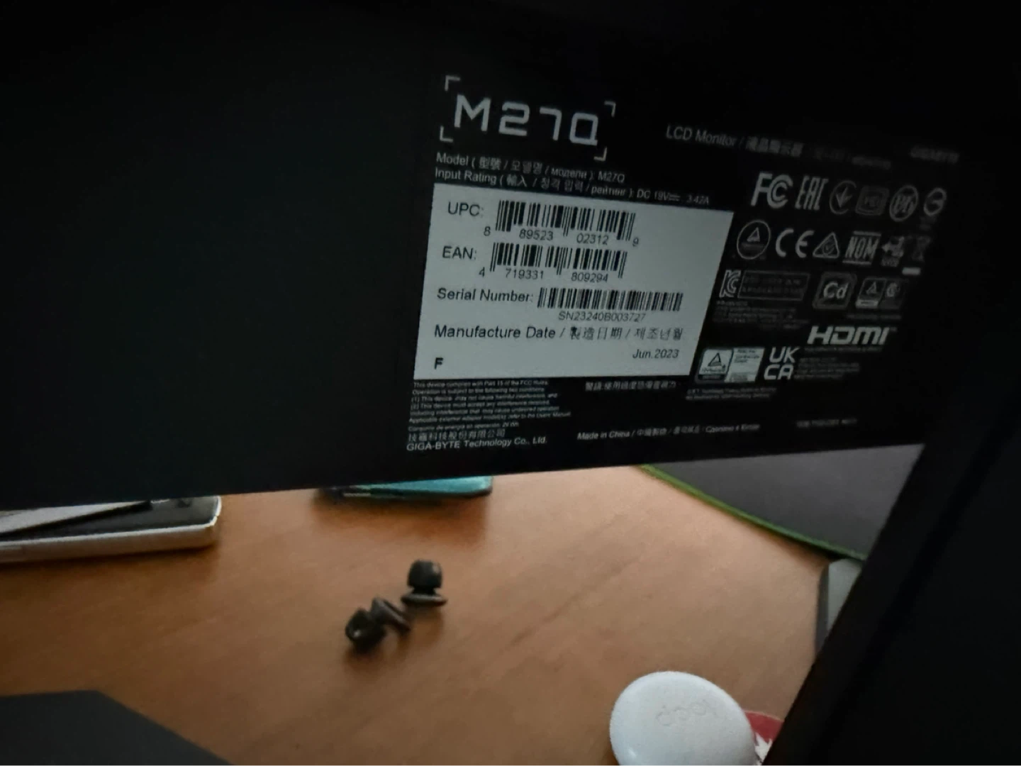GIGABYTE 2K Gaming Monitor - photo 2