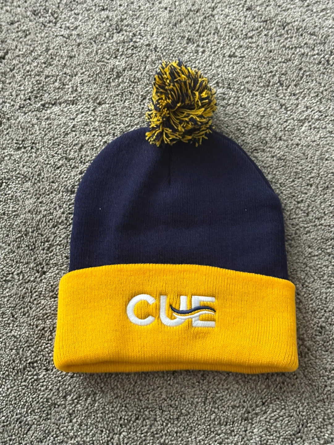 CUE Beanie with Pom Pom