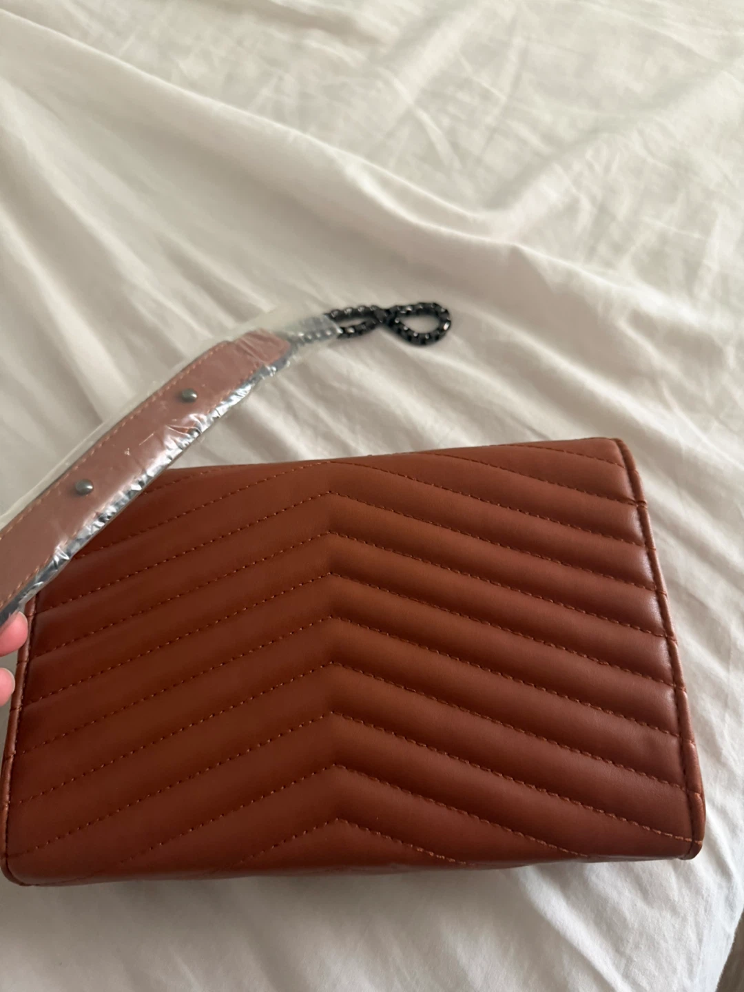 Yves Saint Laurent Brown Quilted Leather Shoulder Bag - photo 3