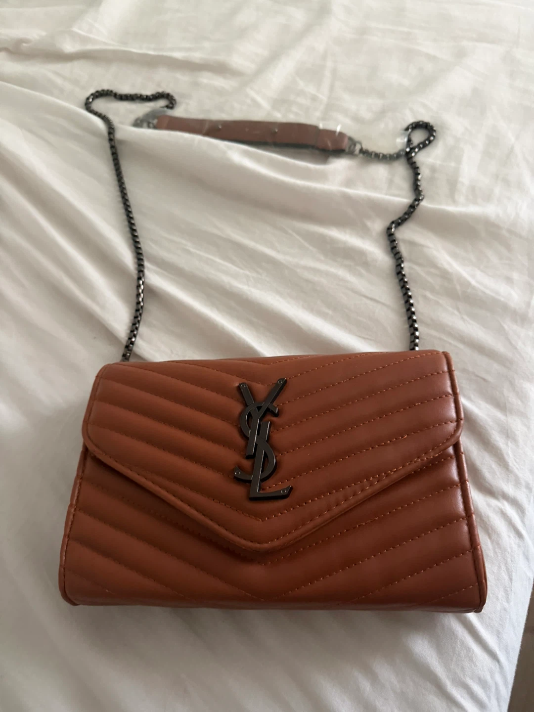 Yves Saint Laurent Brown Quilted Leather Shoulder Bag - photo 5