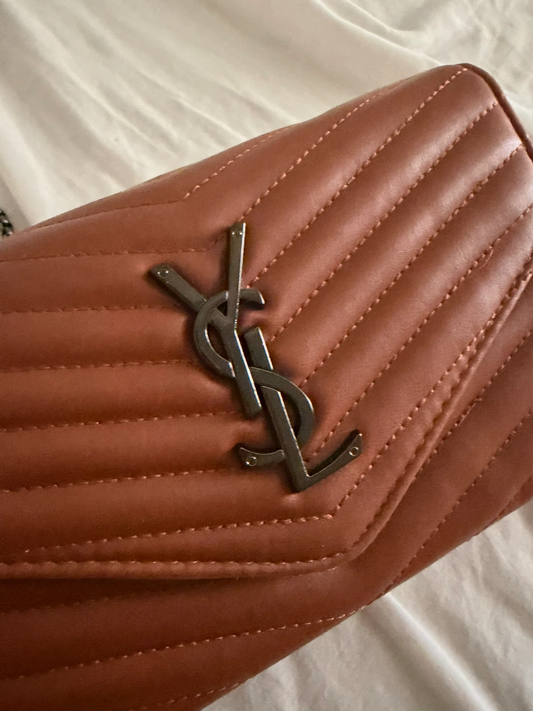 Yves Saint Laurent Brown Quilted Leather Shoulder Bag - photo 2